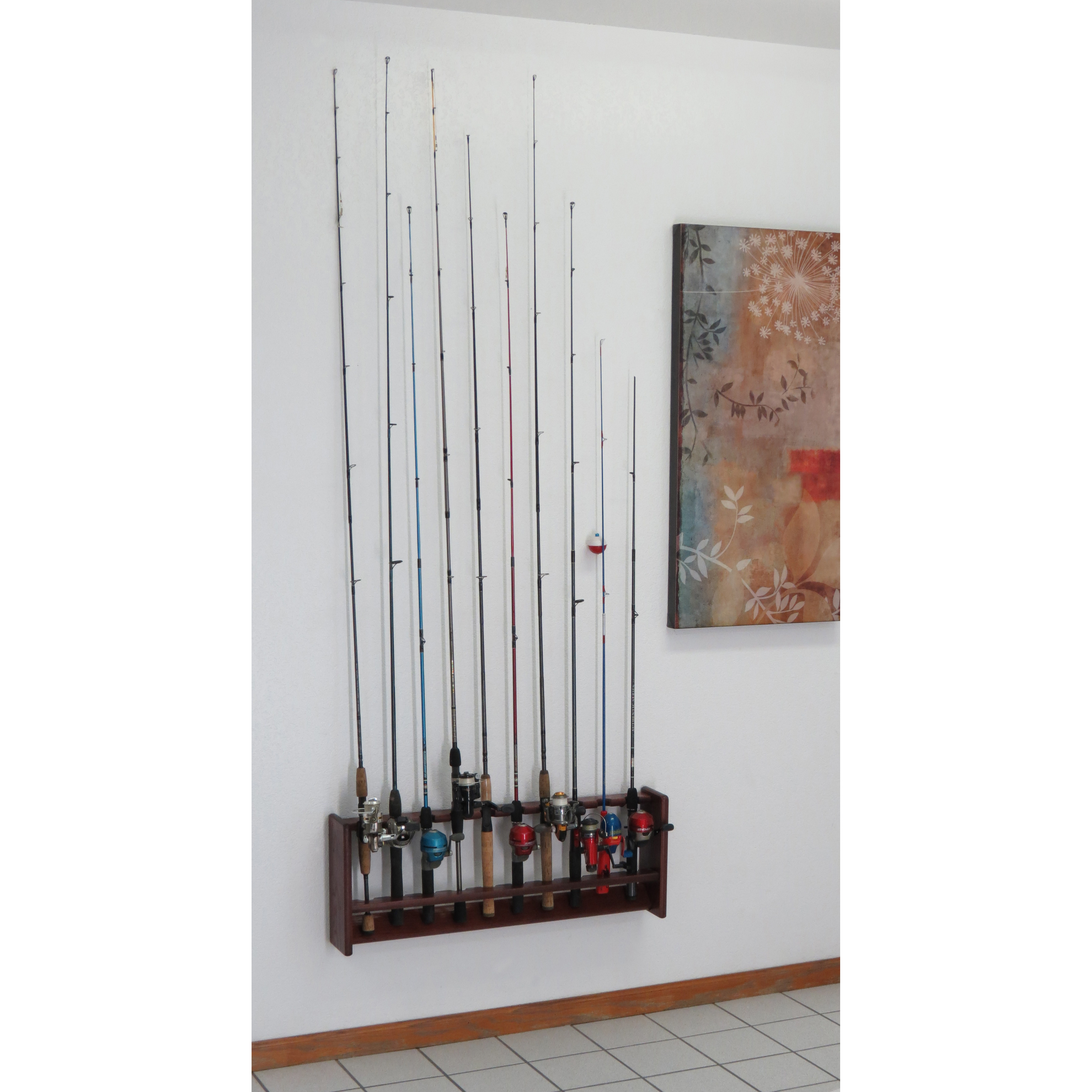 Wooden Mallet  Oak Fishing Rod Racks